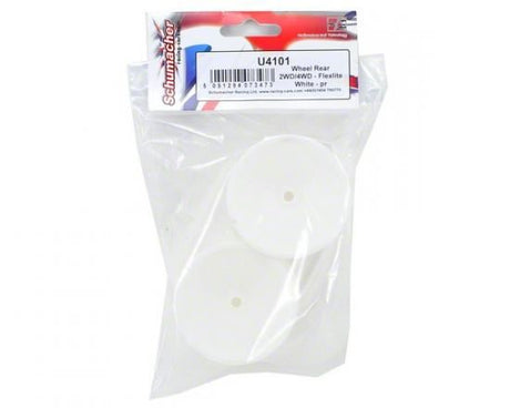 Schumacher 2WD/4WD Rear Wheel - Flexible White - 1 Pair