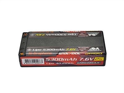 Arrowmax Lipo 5300Mah Lcg Mid Shorty - 7.6V 120C Si-Graphen