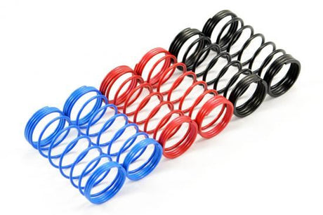 FASTRAX 1/10TH 75mm SPRING SET SOFT/BLUE,MED/RED,HARD/BLACK