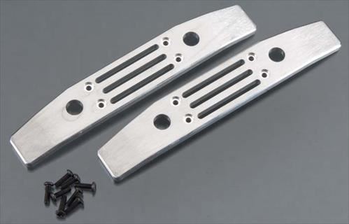 Duratrax Heavy Duty Bumper Aluminium Slot Silver E/Tmaxx