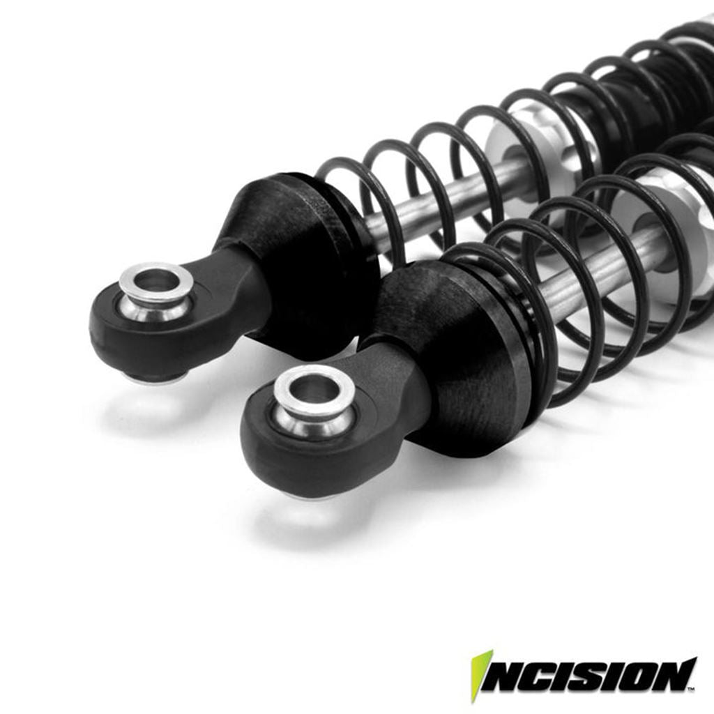 Vanquish Incision Lower Shock Cup Black (Pr)