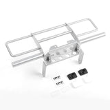 Rc4Wd Oxer Steel Front Winch Bumper W/ Ipf Lights For Vanquish Vs4-10 Origin Body (Silver)