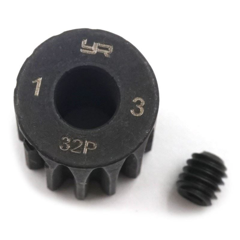 Yeah Racing 32 Pitch 13T HD Steel 5mm Bore Motor Gear Pinion