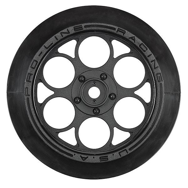 Proline Showtime Front 2.2/2.7 Black Wheels Hex Drag Car