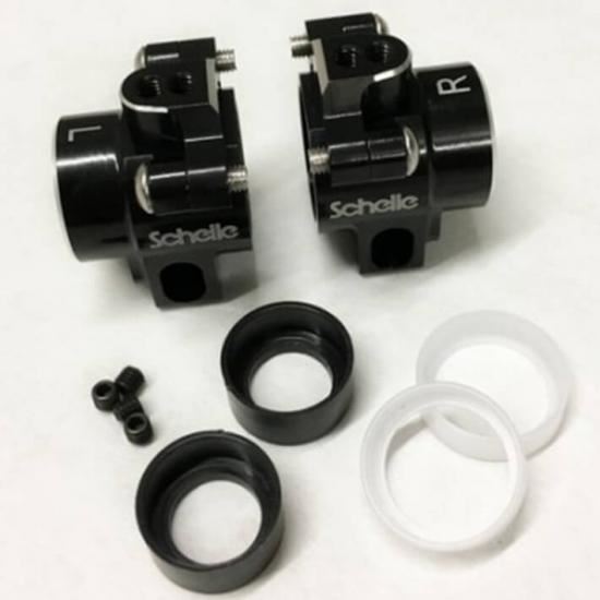 SCHELLE ASSOCIATED B6.1 REAR ALUMINIUM HUB SET BLACK