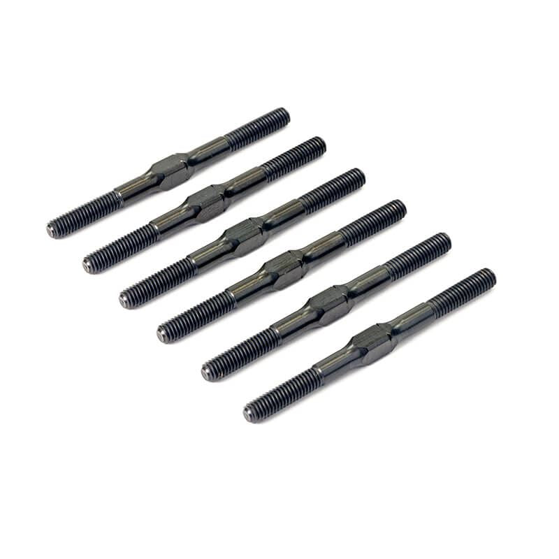 Centro Rc10B7 Titanium Turnbuckle Set (6Pc) - Black