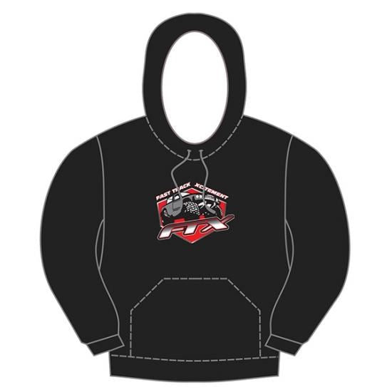 FTX Badge Logo Brand Pullover Hoodie Black - X Large