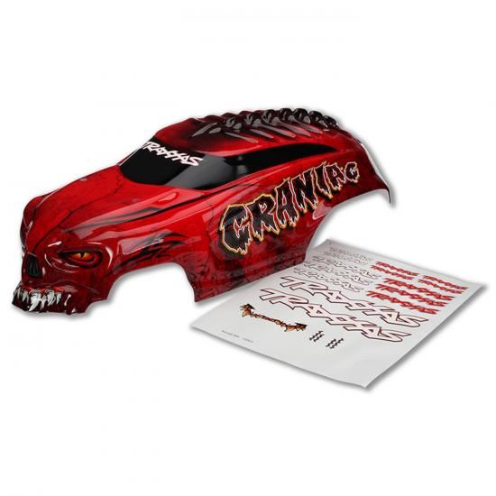 Traxxas Body, Craniac - Red (With Decals)