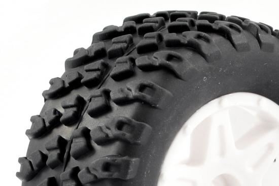 FTX COMET DESERT BUGGY FRONT MOUNTED TYRE & WHEEL WHITE