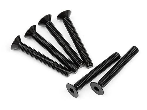 HPI Flat Head Screw M4X30mm (Hex Socket/6Pcs)