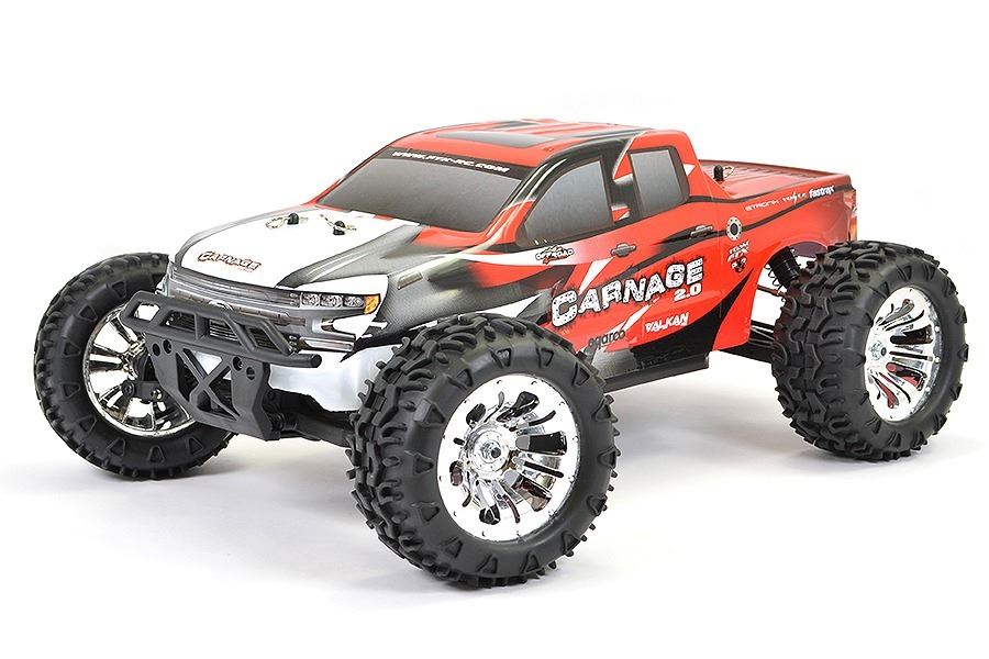 FTX Carnage 2.0 1/10 Brushed Truck 4WD RTR Red - FTX5537R