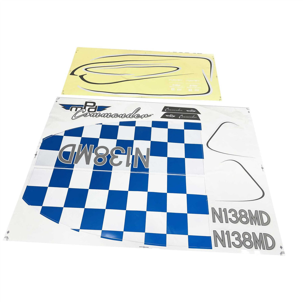 E Flite Decal Sheet: Commander mPd 1.4m