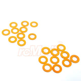 Yeah Racing Aluminum M3 Flat Washer 0.25mm 20pcs Orange