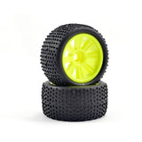 FTX COMET TRUGGY FRONT MOUNTED TYRE & WHEEL YELLOW