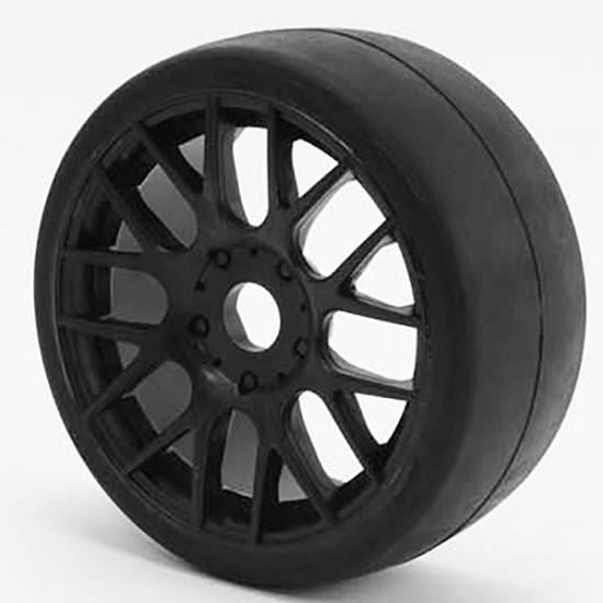 Reedy Sweep 1/8Th Gt R2 Pro Compound Slick Glued 40Deg/Black Wheel