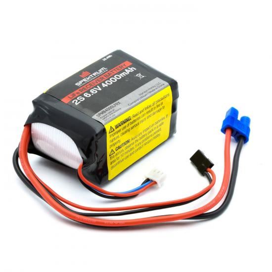 Spektrum 4000mAh 2S 6.6V Li-Fe Receiver Battery (SPMB4000LFRX)