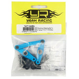 Yeah Racing Aluminum Steering Set For Tamiya TT-01E Blue