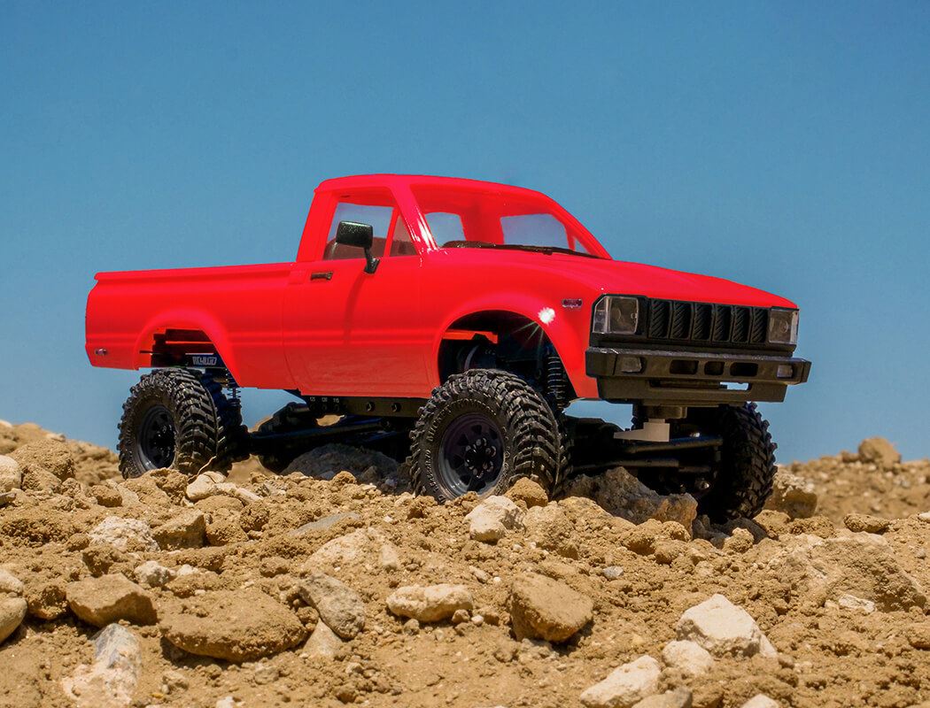 RC4WD 1/24 TRAIL FINDER 2 RTR W/ MOJAVE II HARD BODY SET (RED)