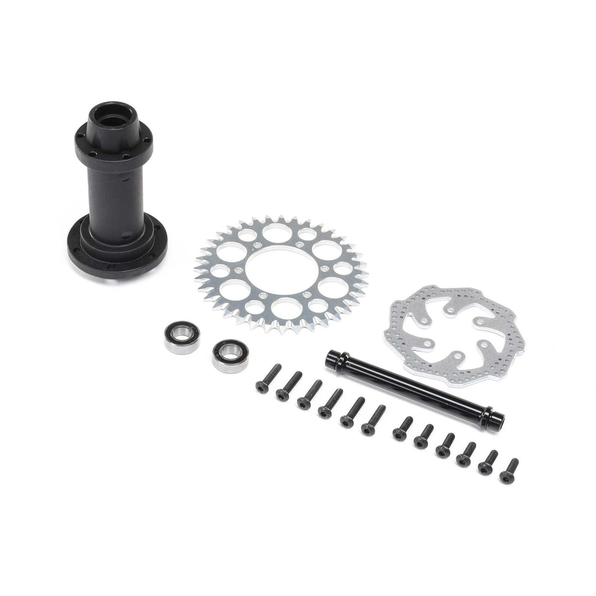 Losi Complete Rear Hub Assembly: Promoto-Mx
