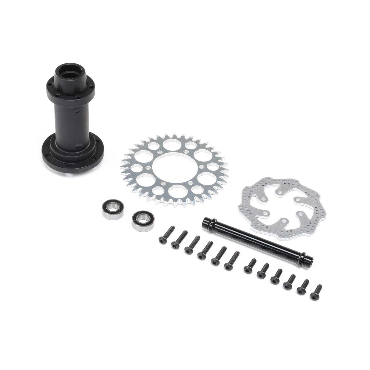 Losi Complete Rear Hub Assembly: Promoto-MX