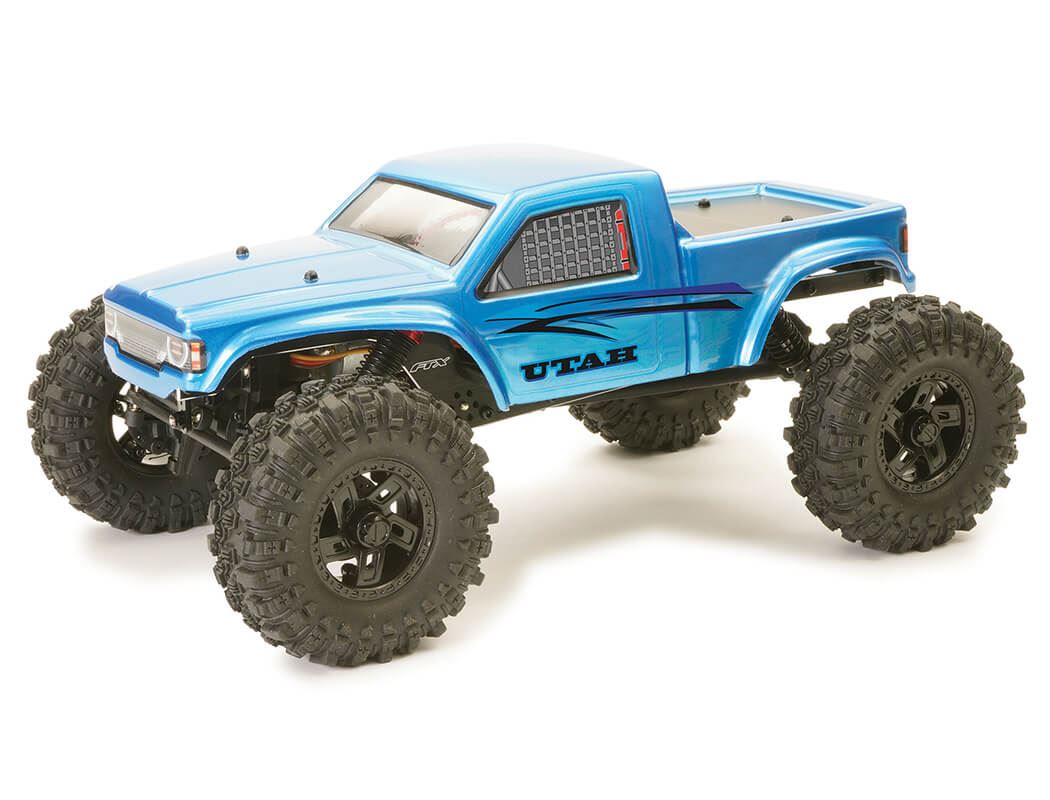 Ftx Utah 1 18 Brushed Comp Low Profile Rtr Crawler - Blue