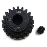 Yeah Racing 32 Pitch 21T HD Steel 5mm Bore Motor Gear Pinion