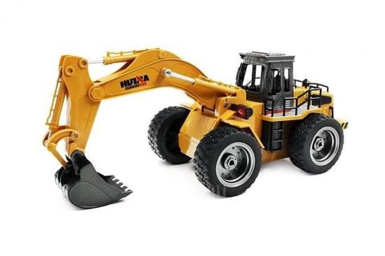 HUINA 2.4G 6CH RC EXCAVATOR w/DIE CAST BUCKET