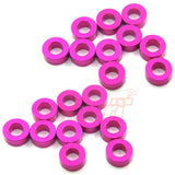 Yeah Racing Aluminum M3 Flat Washer 2.5mm 20pcs Pink