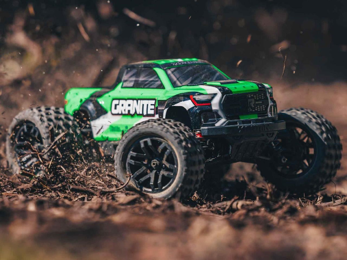 Arrma Granite GROM 4wd MT 1/18 RTR Mega w/Lipo Batt/USB Chg Green