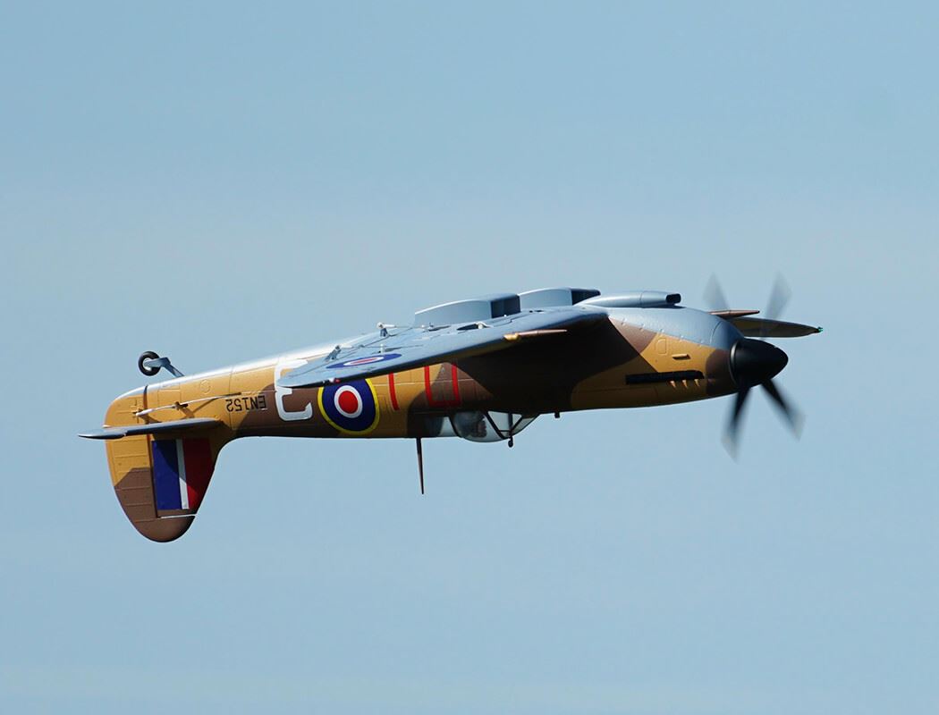 Xfly Supermarine Spitfire Mkix Brown 1200Mm Without Tx/Rx/Batt