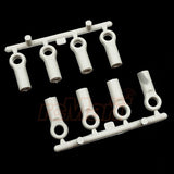 Yeah Racing M3 Plastic Ball End 4.8X15mm 8Pcs White