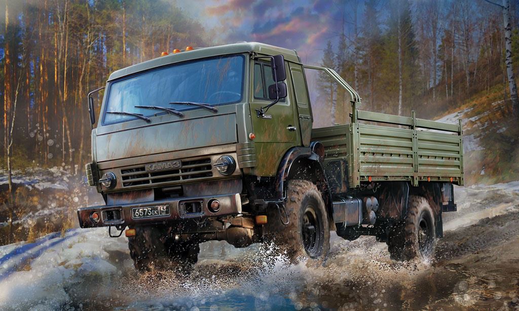 Zvesda Russian 2 Axle Military Truck K-4326