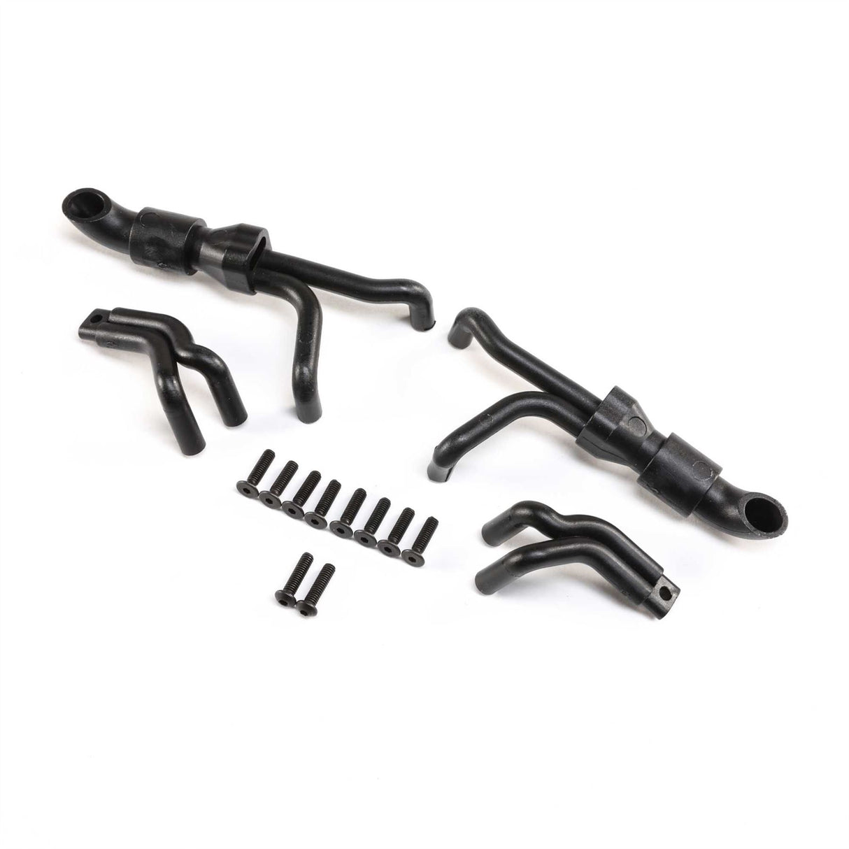 Losi 4n1 Collective Headers, Silver: LMT