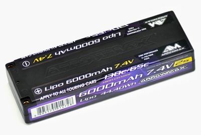 Arrowmax Am Lipo 6000Mah 2S Tc - 7.4V 65/130C