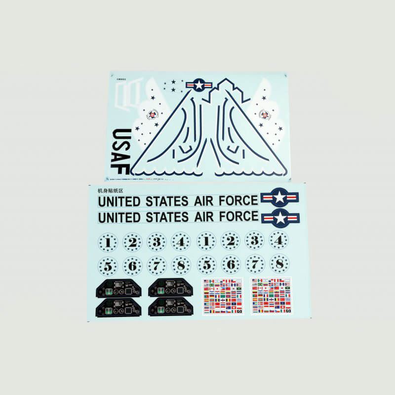 Fms 64Mm F-16 Decal Sheet - Blue Angels