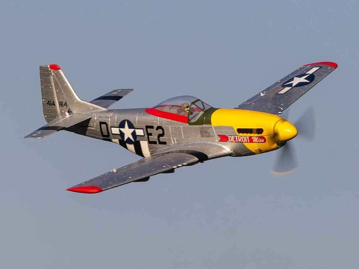 E Flite UMX P-51D Mustang inDetroit Missin BNF Basic with AS3X and SAF