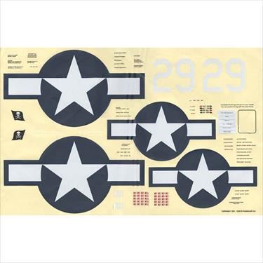 TOPFLITE Decals Corsair .61 ARF