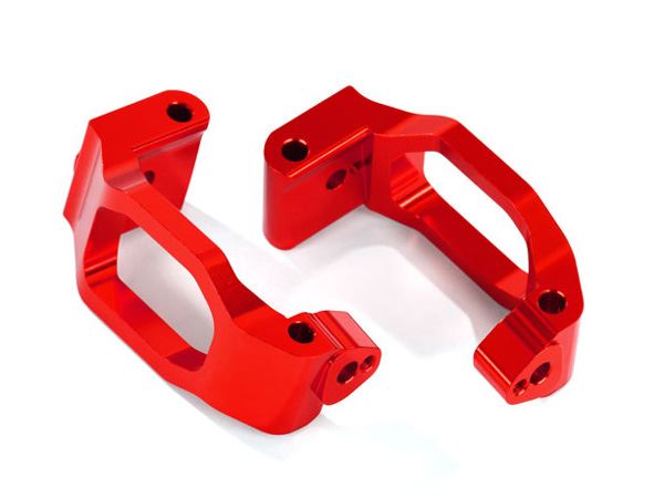 Traxxas Maxx Aluminium Caster Blocker (C-Hubs) Left/ Right Anodized - Red