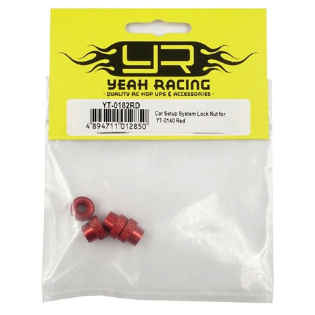 Yeah Racing Car Setup System Lock Nut for YT-0140 Red