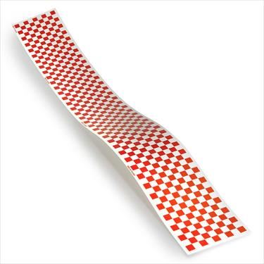 MONOKOTE MonoKote Trim Red/Clear Checkerboard