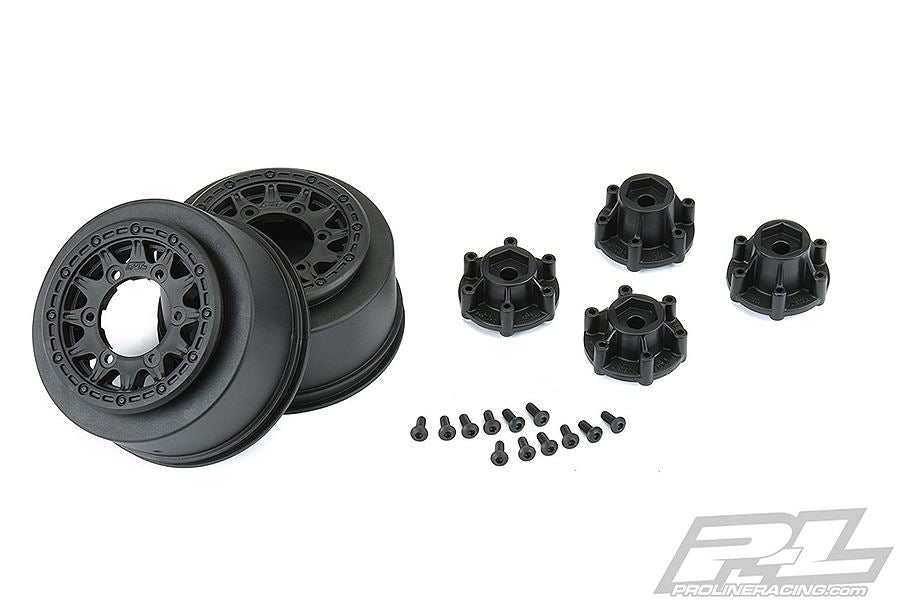 Proline Raid 2.2/3.0 Black Sc 6X30 Removable Hex Wheel Slash