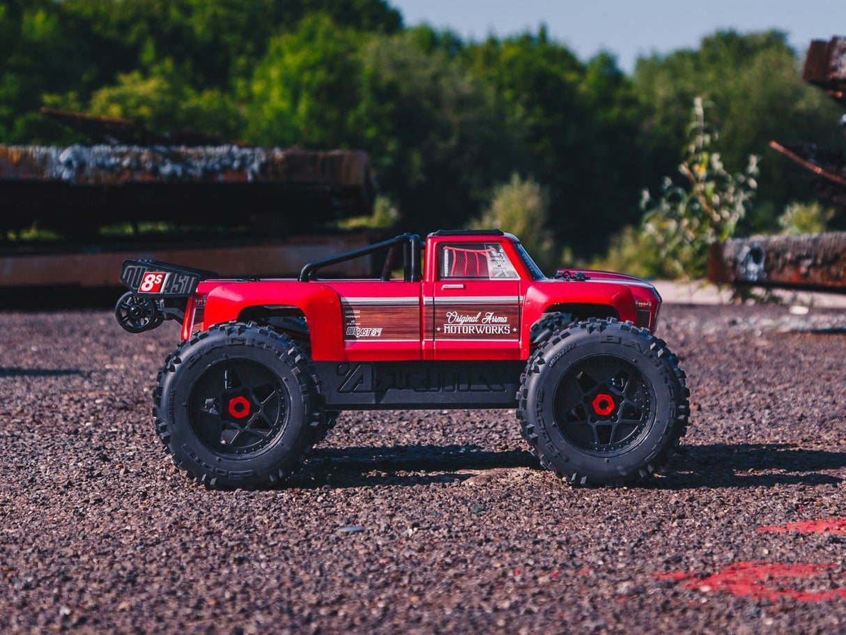 Arrma Outcast 4X4 8S BLX 1/5th Stunt Truck Red