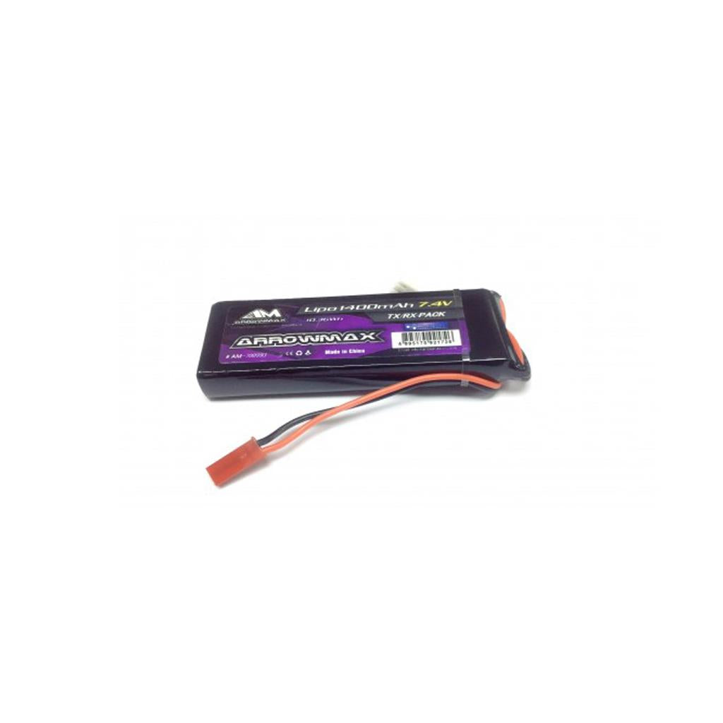 Arrowmax Am Lipo 1400Mah - 7.4V Receiver Pack Gp