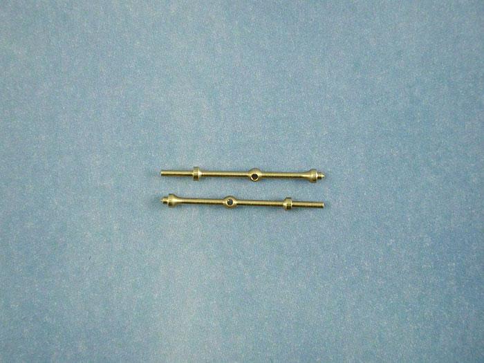 Radio Active 1 Hole Capping Stanchion, Brass 15mm (Pk10)