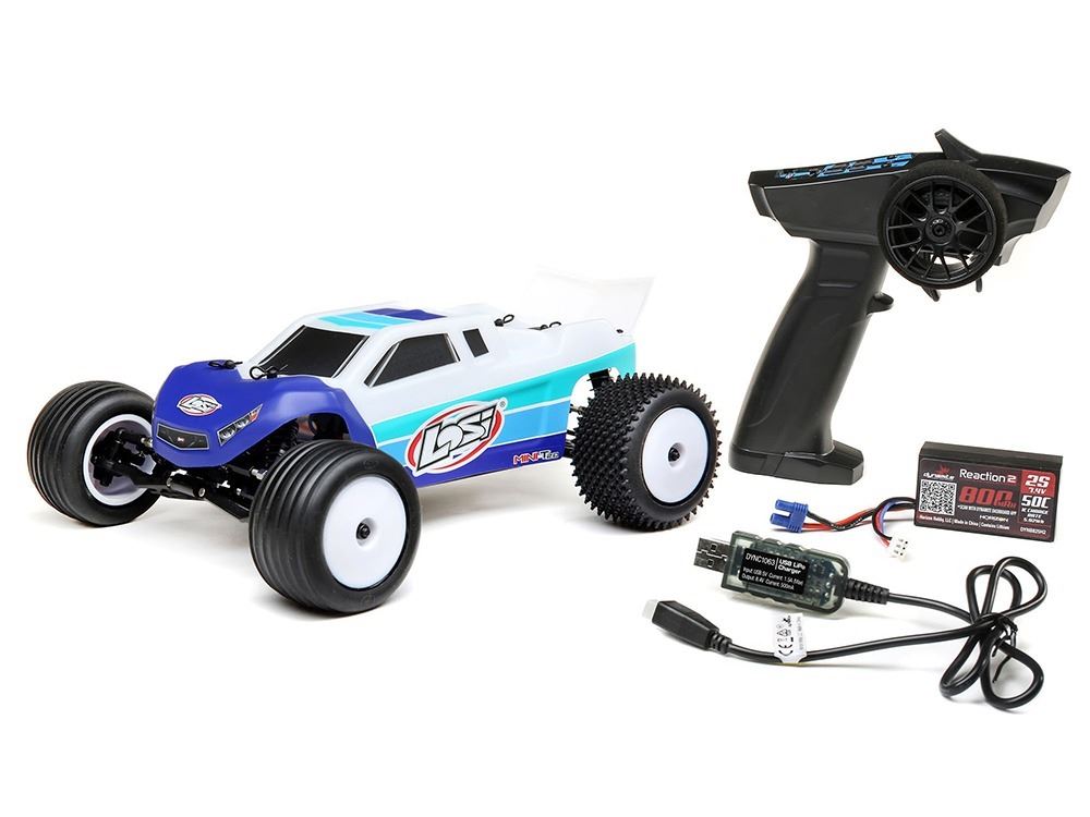 Losi Mini-T 2.0 2WD Stadium Truck Brushless RTR, Blue