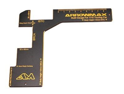 Arrowmax Regulation Gauge - 1/10 Elect Cars-Blk Golden