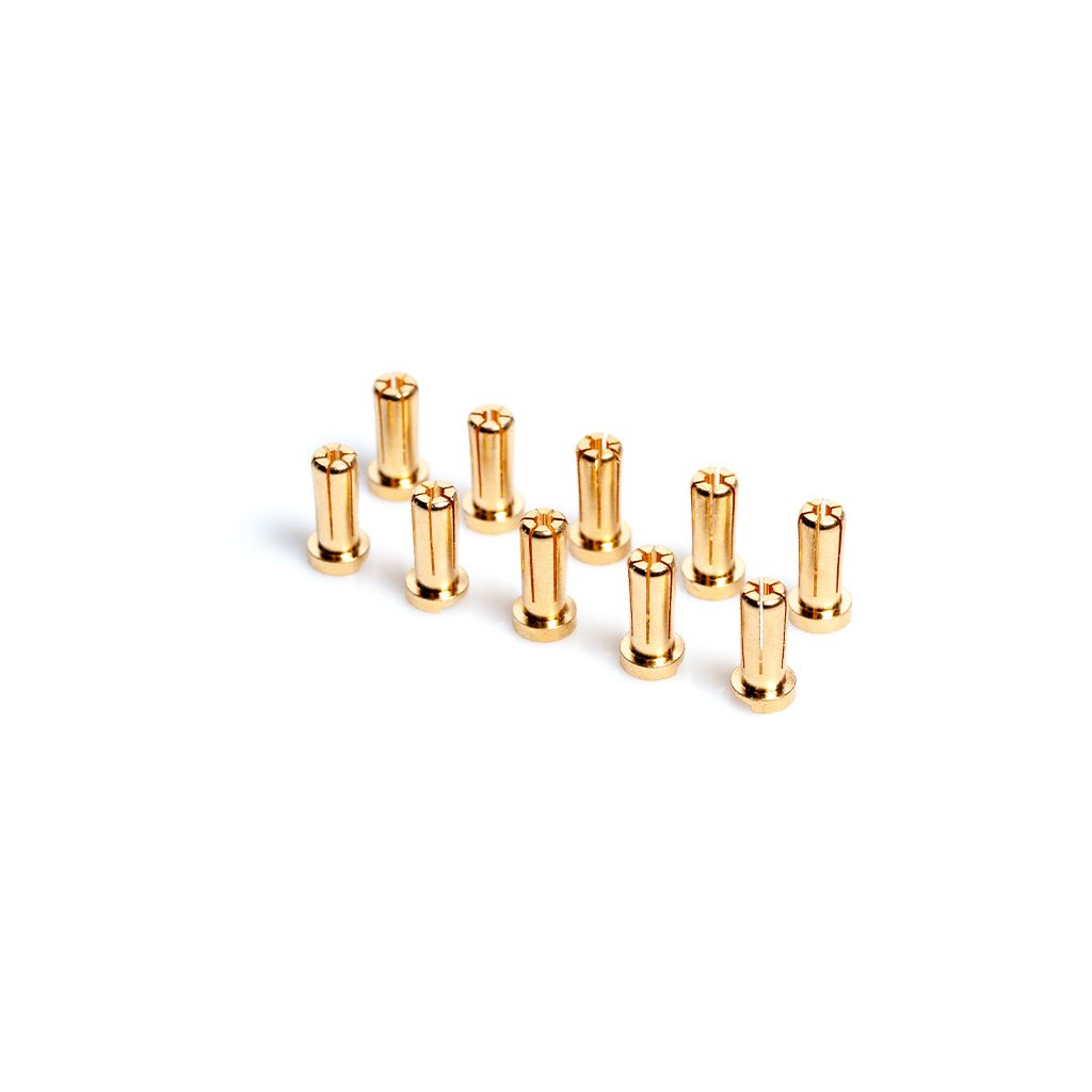 Lrp 5mm Gold Connectors - Works Team - 10Pk (14mm)