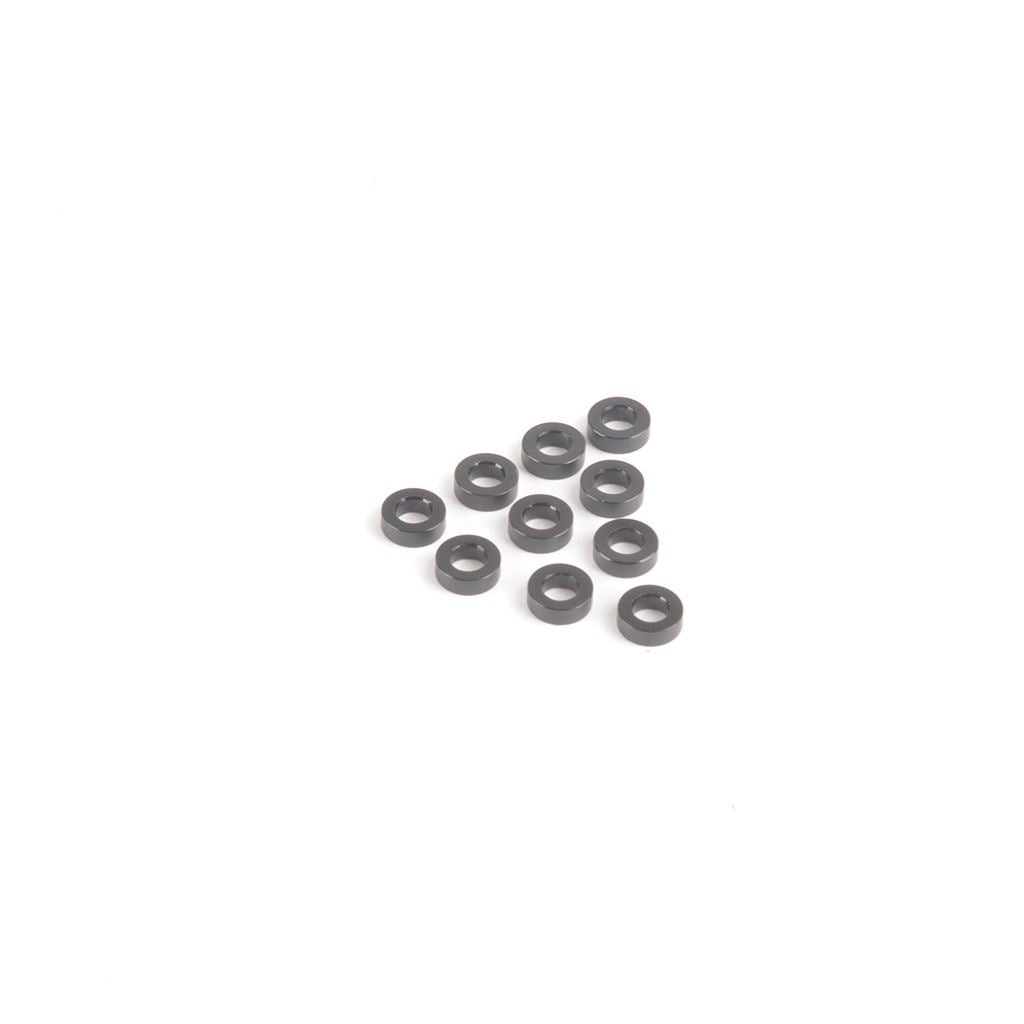 M3 Black Alloy Washers 2.00mm (Pk10)