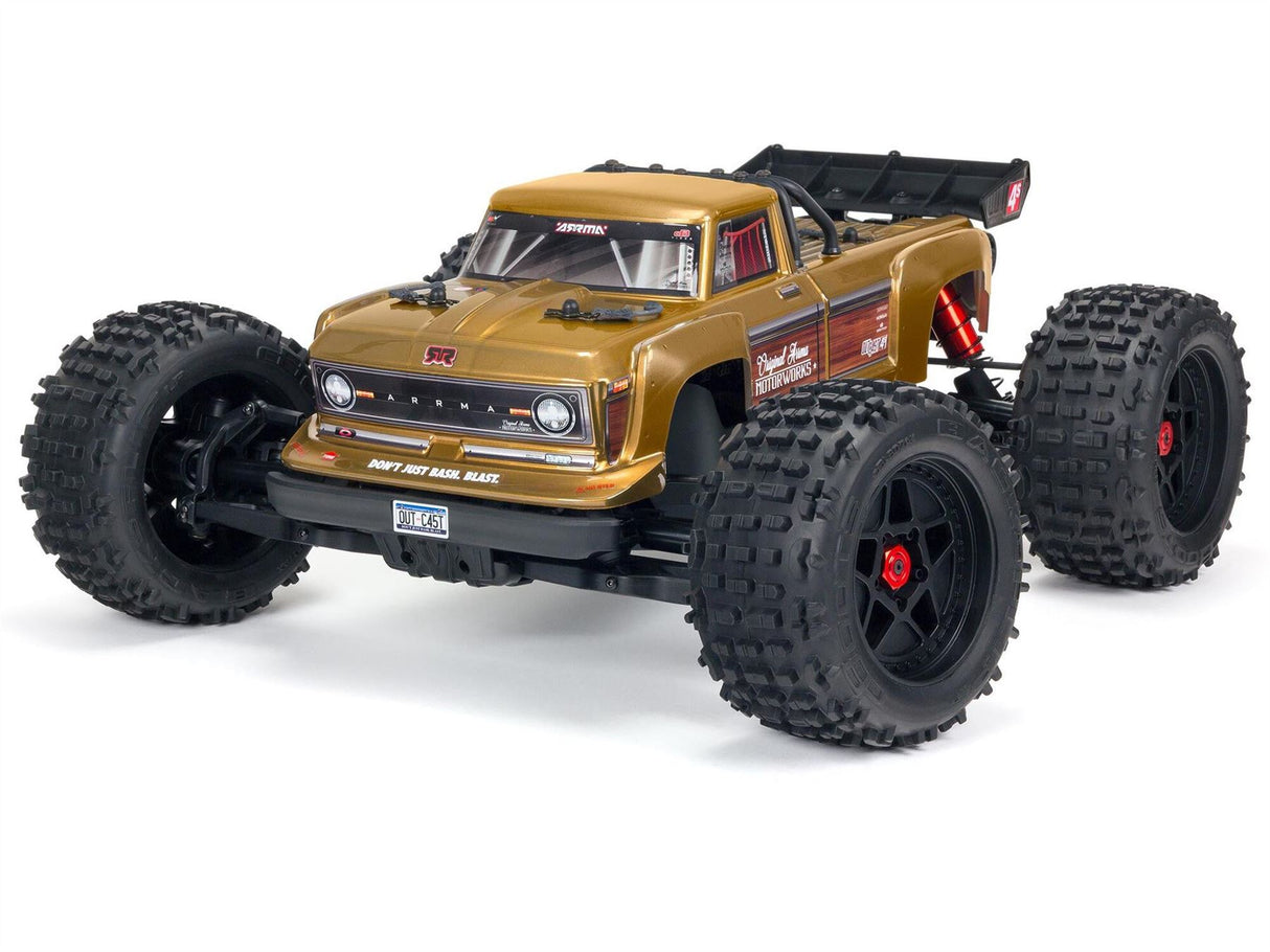 Arrma 1/10 OUTCAST 4X4 4S V2 BLX Stunt Truck RTR, Bronze