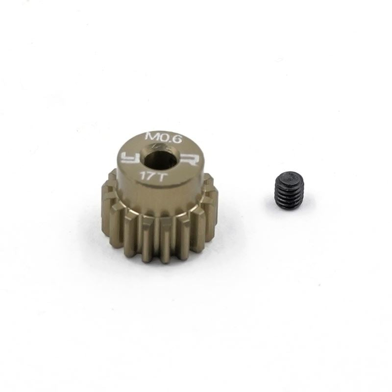 Yeah Racing Aluminum 7075 Hard Coated Motor Gear/Pinions 0.6 17 Teeth For Tamiya Car Kits